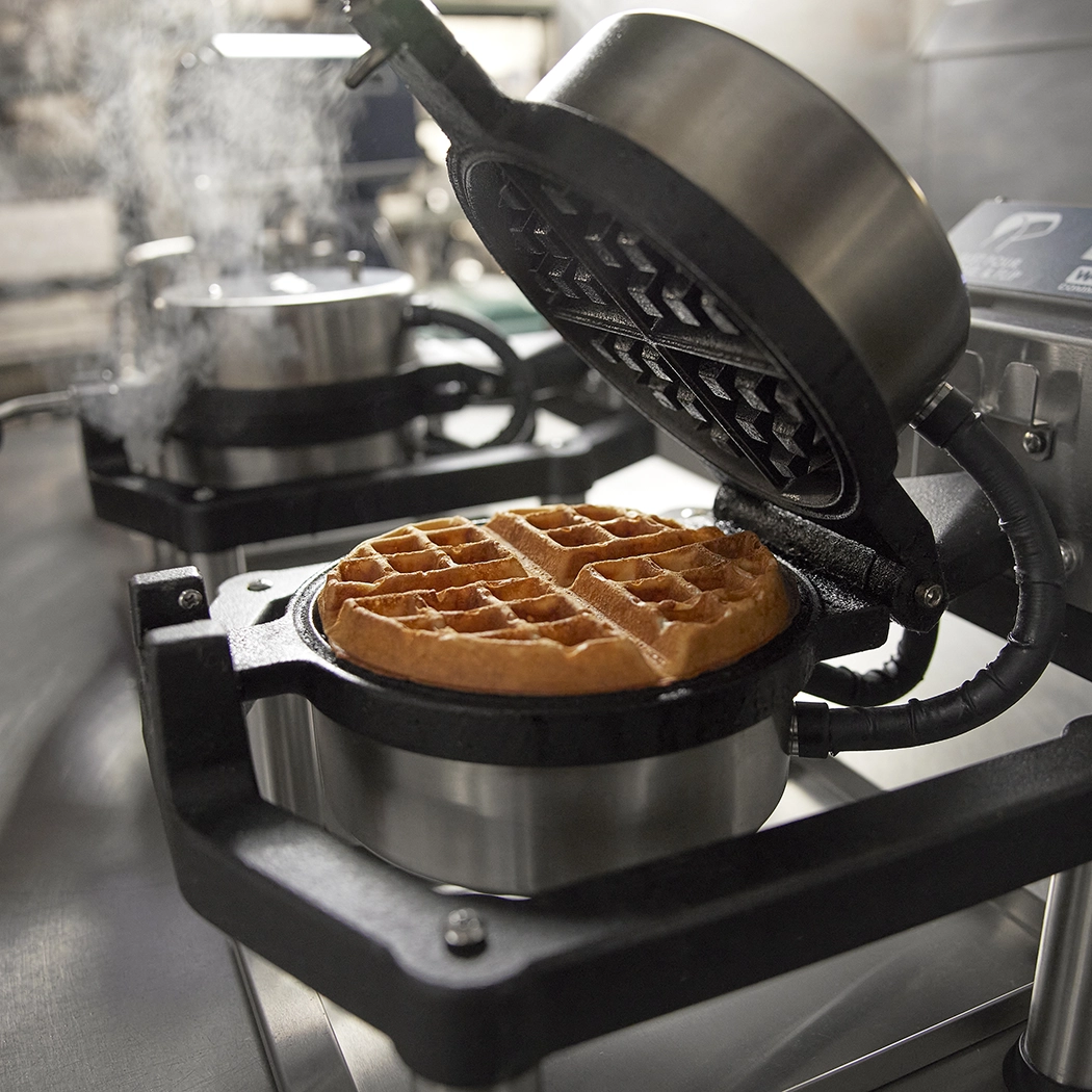 Heavy-Duty Cast-Iron Belgian Waffle Maker